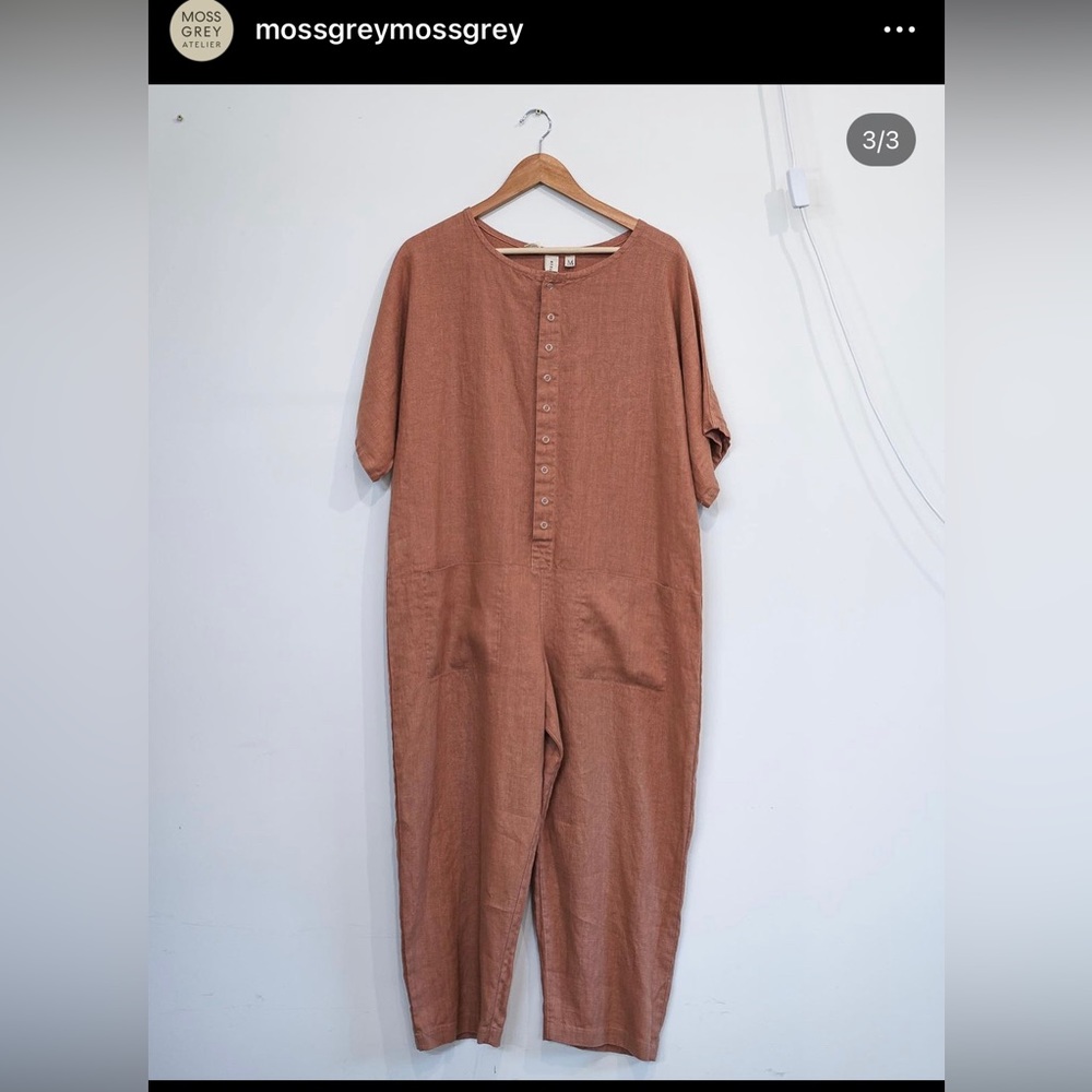 ISO moss grey jumpsuit size small
